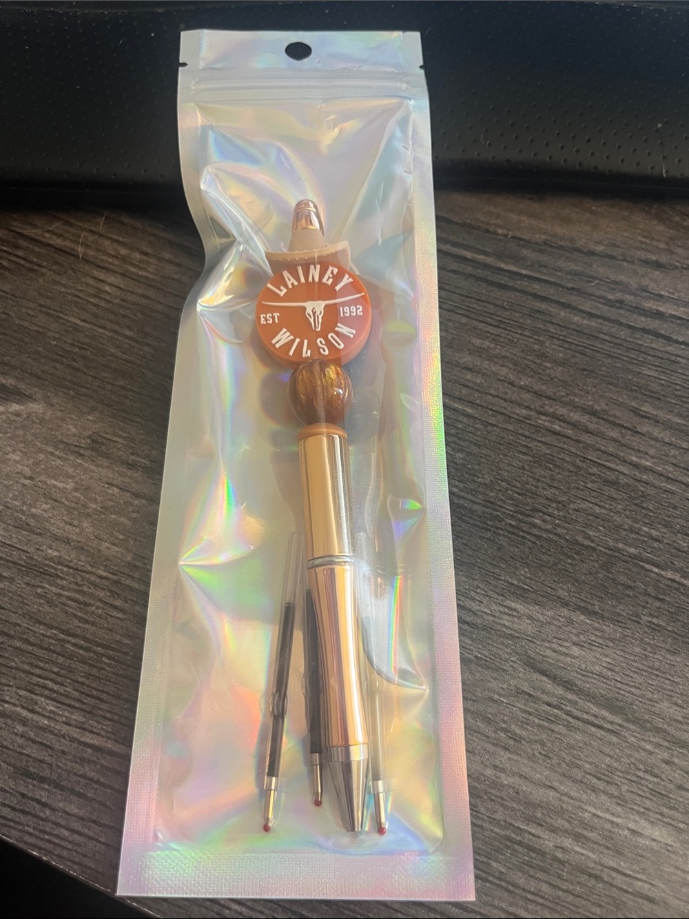 Handmade Pen w/ Lainey Wilson & Cowgirl Hat Charms